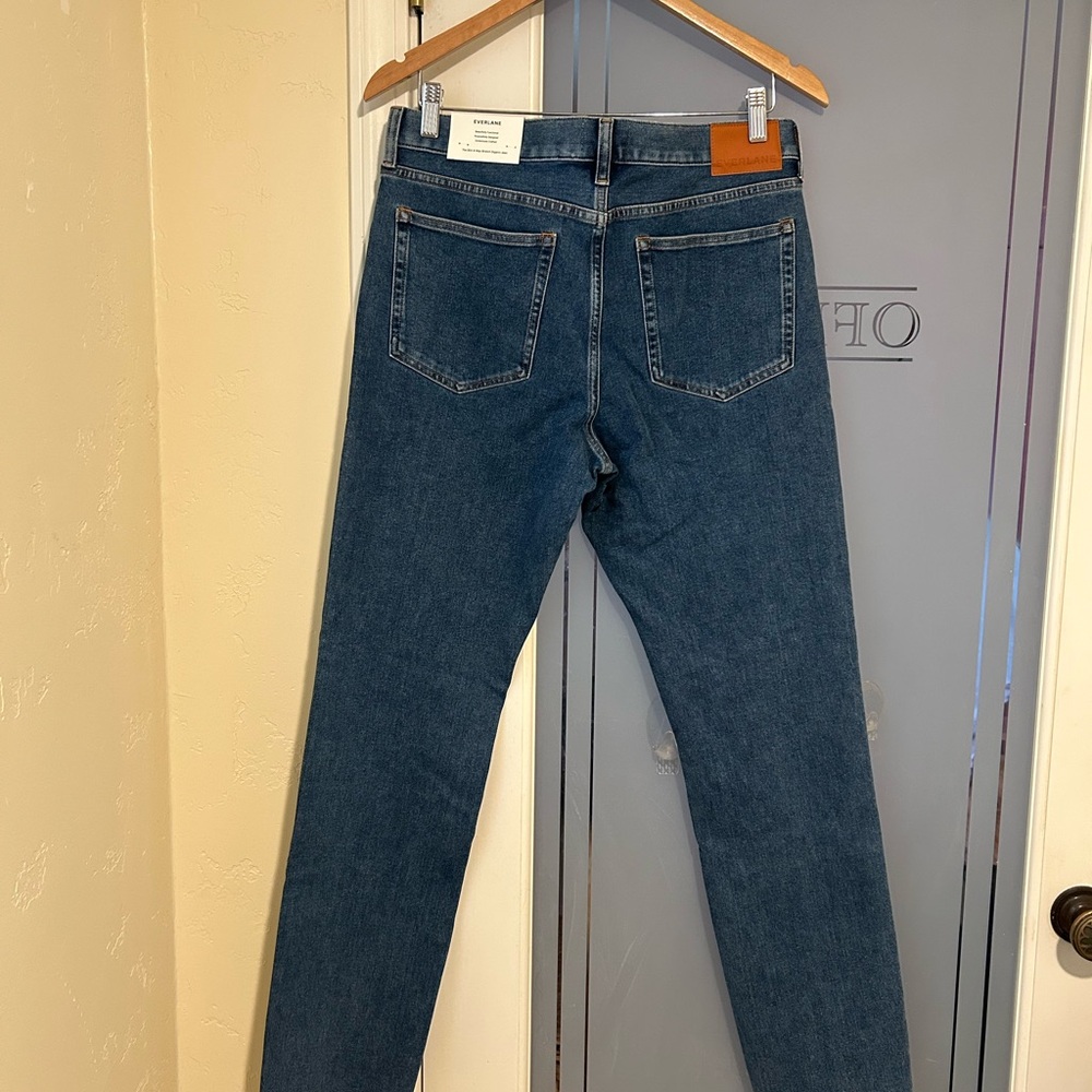 NWT Everlane Blue Slim 4-Way Stretch Organic Jeans Marine - 32x32